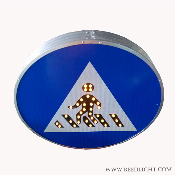 Solar Powered Crosswalk Signs Zebra Safety Lighting