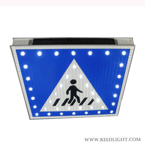 Flashing Pedestrian Crossing Signs Solar Powered LED