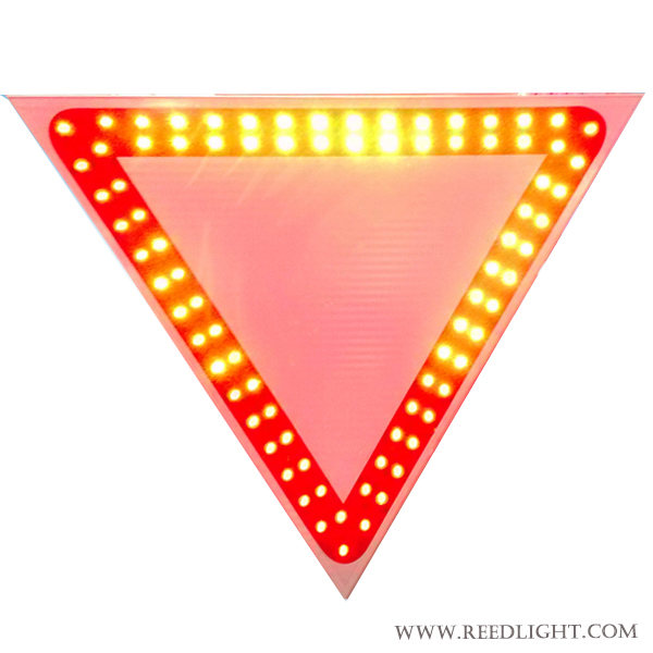 Giveway Traffic Sign LED Light Solar Powered