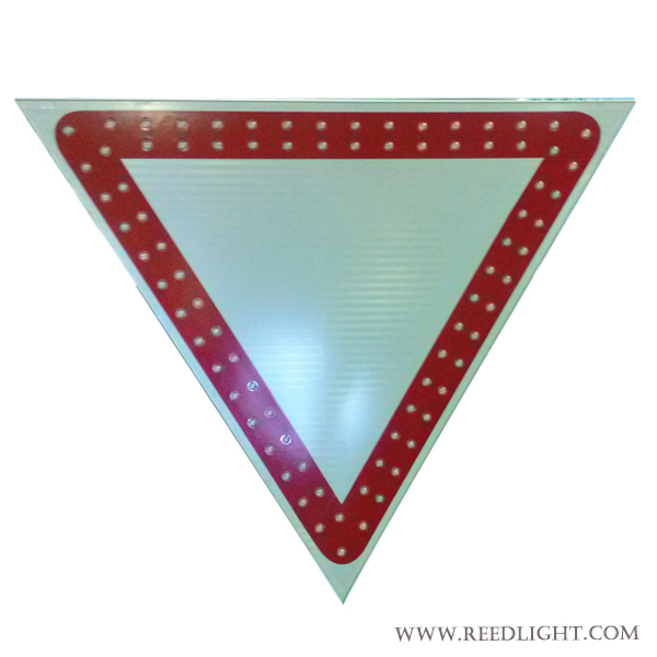 Giveway Traffic Sign LED Light Solar Powered