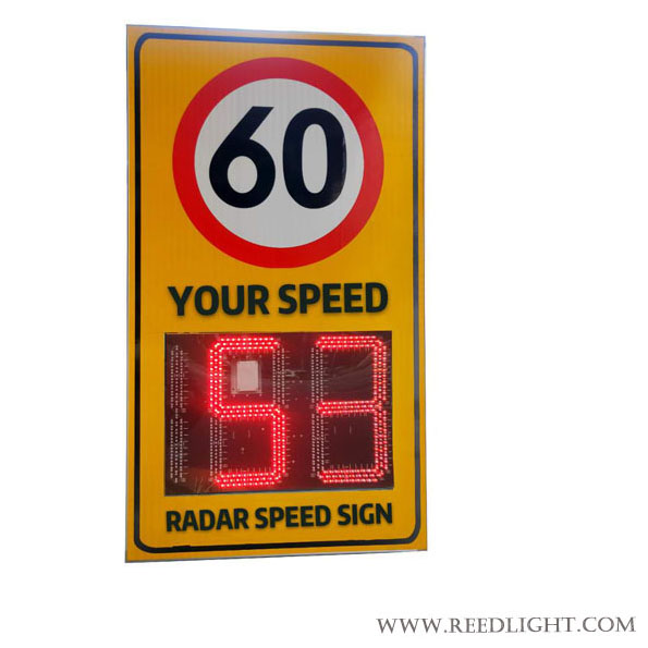 RL-N21 Solar Powered Radar Speed Signs LED Light for Road Safety Solar Powered Radar Speed Signs LED Light for Road Safety