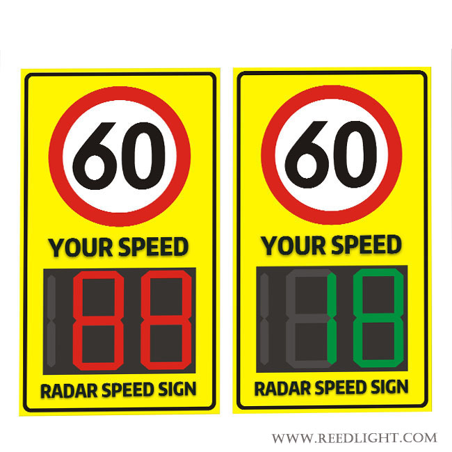 RL-N21 Solar Powered Radar Speed Signs LED Light for Road Safety Solar Powered Radar Speed Signs LED Light for Road Safety