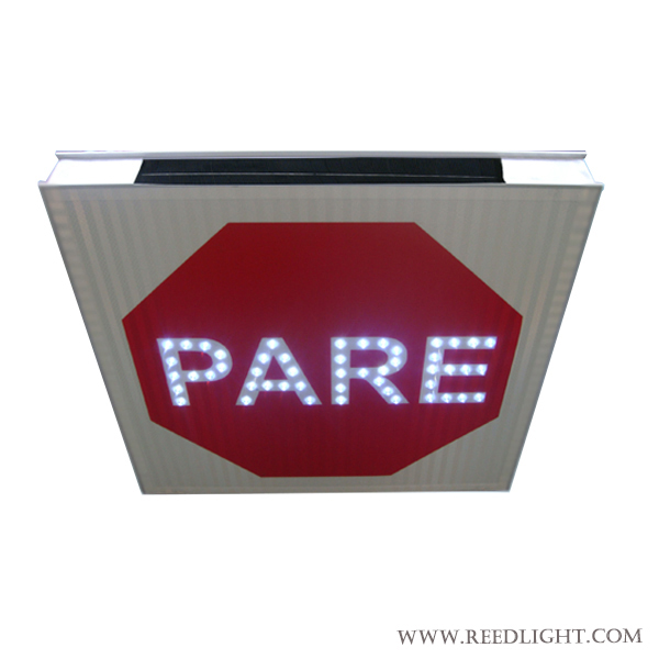 Traffic Pare Stop Sign LED Light Solar for Road Safety