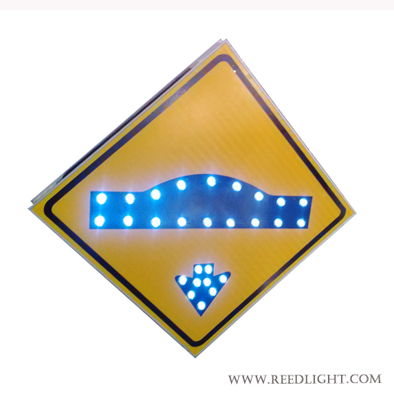 Speed Breaker Sign Traffic Road Safety Lighting Solar Wireless