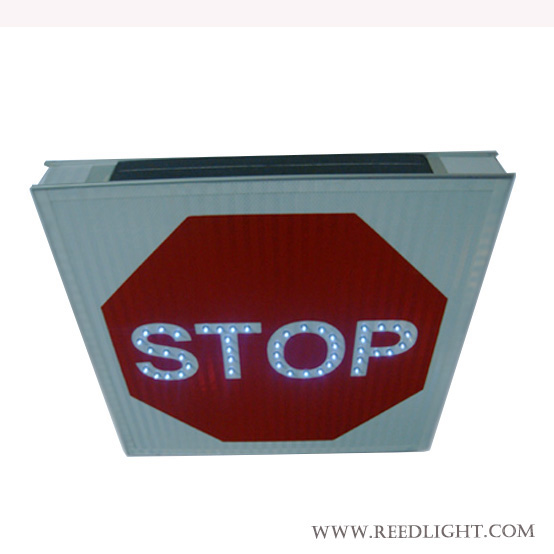RL-N5 Solar Powered Stop Sign Traffic LED Light for Road Safety Solar Powered Stop Sign Traffic LED Light for Road Safety