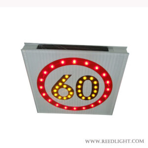 Solar Powered Speed Limit Signs Digital LED Light for Road Safety