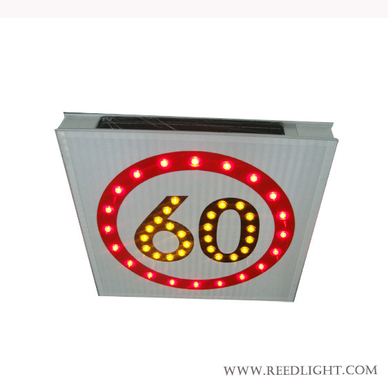 Solar Powered Speed Limit Signs Digital LED Light for Road Safety