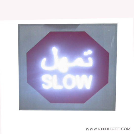 RL-N8 Slow Down Traffic Sign Solar LED Light for Road Safety Slow Down Traffic Sign Solar LED Light for Road Safety