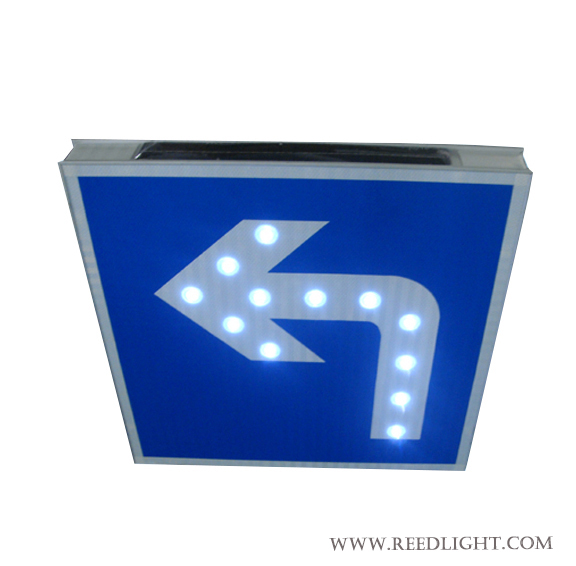 Guide Driving Signs Solar LED with Turn Left